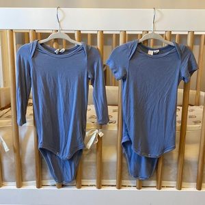 Kyte Baby Slate short sleeve and long sleeve body’s suit